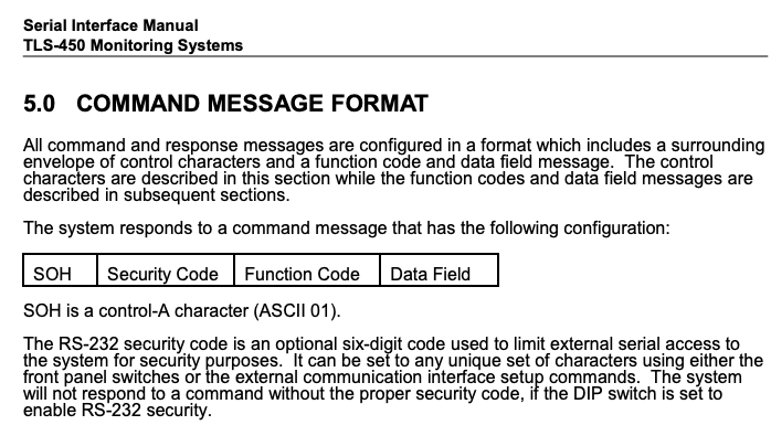 serial interface manual