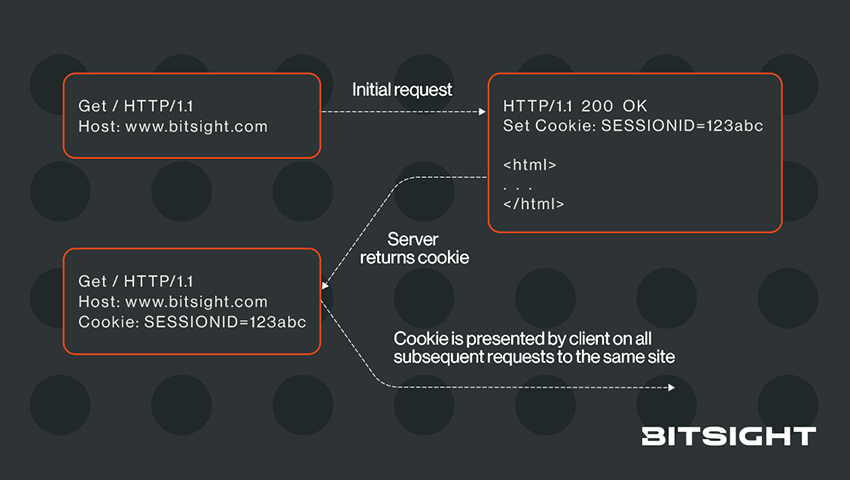 How basic cookies request and response web browser