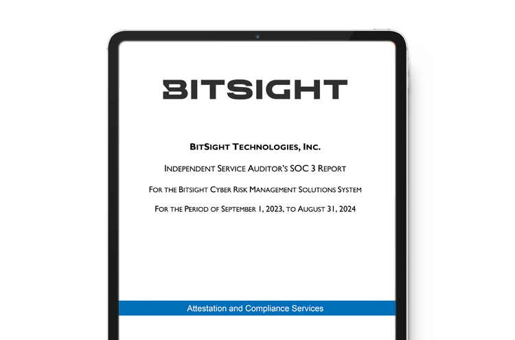 Bitsight SOC 2 Report Cover