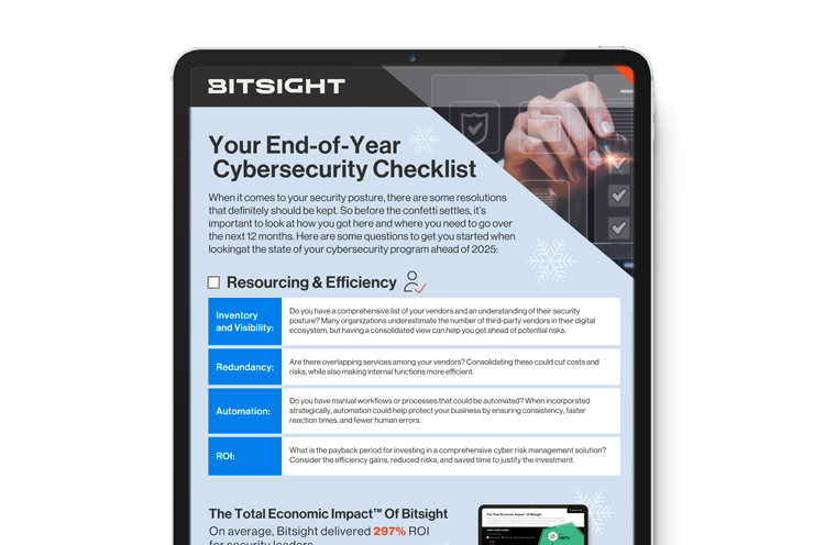 End of Year Cybersecurity Checklist