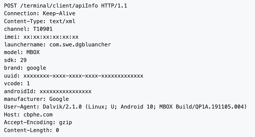 POST terminal client register