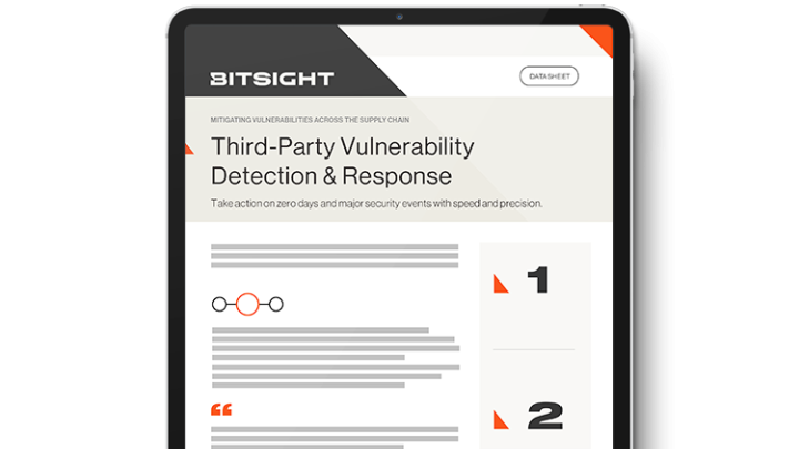 Third Party Vulnerability Detection Data Sheet Cover