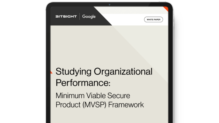 bitsight google studying organizational performance minimum viable secure product framework cover