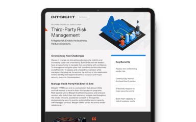 BitSight For Third-Party Risk Management Datasheet Cover